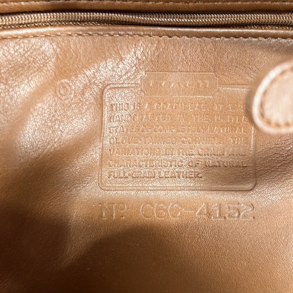 Coach Bantam Small Vintage Buckletrim #4152 British Tan Leather Backpack - Picture 12 of 12